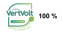 Label Vertvolt très engagé - 100%